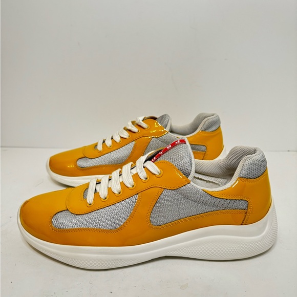 Prada America's Cup "WHITE/YELLOW" Size 8 Prada 9 Us - Picture 3 of 7